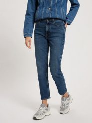 Cross Jeans Dżinsy - Regular fit - w kolorze granatowym rozmiar: 32W. Niebieskie jeansy Cross Jeans, z aplikacjami, z podwyższonym stanem. Za 105.63 zł.