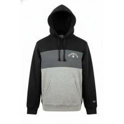 Czarna bluza Champion z regulowanym kapturem i kieszenią. Czarne bluzy Champion, xl, bez wzorów, z materiału. Za 329.10 zł.