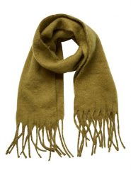 MOSS COPENHAGEN Szal "Allona" w kolorze oliwkowym - 230 x 50 cm rozmiar: onesize. Zielone szaliki Moss Copenhagen, bez wzorów, z materiału. Za 118.84 zł.