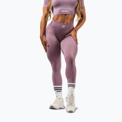 Legginsy treningowe damskie NEBBIA Flow Seamless Maximum Push-Up. Czerwone legginsy Nebbia, m, bez wzorów, z elastanu. Za 249.99 zł.