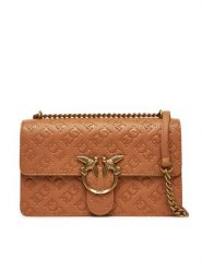 PINKO Torebka Love One Classic Dc 100941 A1YB Brązowy. Brązowe listonoszki Pinko, bez wzorów, ze skóry, bez dodatków. Za 1,399.00 zł.