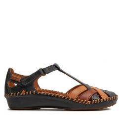 Sandały Pikolinos. Niebieskie sandały Pikolinos, bez wzorów, bez obcasa, na płaskiej podeszwie, bez zapięcia. Za 359.99 zł.