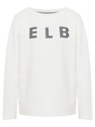 ELBSAND Bluza "Alaia" w kolorze białym rozmiar: L. Białe bluzy ELBSAND, l, bez wzorów, bez kaptura. Za 158.10 zł.