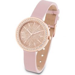 Zegarek z kryształami Swarovskiego® bonprix stary jasnoróżowy - kolor czerwonego złota. Zegarki bonprix. Za 59.99 zł.