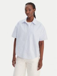 Calvin Klein Koszula LV00QS7652 Błękitny Relaxed Fit. Niebieskie koszule Calvin Klein, m, bez wzorów, z bawełny, bez kołnierzyka, bez ramiączek. Za 249.99 zł.