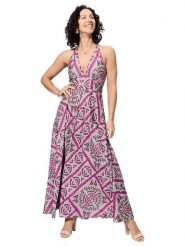 Aller Simplement Sukienka w kolorze fioletowym rozmiar: 34-40. Różowe sukienki Aller Simplement, bez wzorów, klasyczne, bez kołnierzyka, bez ramiączek, maxi. Za 65.99 zł.
