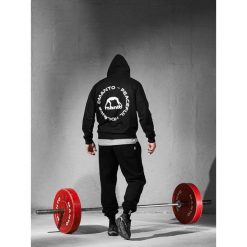 MANTO bluza z kapturem LABEL 25 REGULAR czarna. Czarne bluzy MANTO, bez wzorów, z kapturem. Za 289.00 zł.