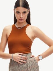 Liebeskind Chronograf w kolorze jasnobrązowo-srebrno-białym rozmiar: onesize. Brązowe, analogowe zegarki Liebeskind, ze stali. Za 404.99 zł.