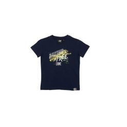 T-shirt z krótkim rękawem, nadrukiem Basic i logo. Niebieskie t-shirty LEONE 1947 APPAREL, bez wzorów, bez kołnierzyka, bez ramiączek. Za 42.06 zł.