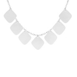 Naszyjnik Snake piaskowany, posrebrzany. Żółte naszyjniki Lilou, posrebrzane. Za 239.00 zł.