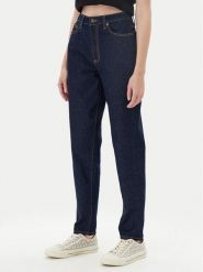 Guess Jeans Jeansy W4YA0D D5CC1 Granatowy Mom Fit. Niebieskie jeansy Guess Jeans, z aplikacjami. Za 389.00 zł.