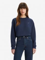 Levi's Bluza w kolorze granatowym rozmiar: XS. Niebieskie bluzy Levi's®, s, bez wzorów, bez kaptura. Za 149.95 zł.