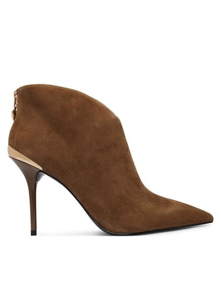 LOVE MOSCHINO Botki JA21069G1PJA0218 Beżowy. Brązowe botki Love Moschino, bez wzorów, ze skóry, bez obcasa, na szpilce, bez zapięcia. Za 1,339.00 zł.