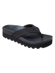 Reef Japonki "Cushion Shea" w kolorze czarnym rozmiar: 36. Czarne klapki Reef, bez wzorów, z otwartym noskiem, bez obcasa, na platformie. Za 114.17 zł.