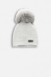 Czapka zmowa z pomponem. Czapki COCCODRILLO, bez wzorów. W wyprzedaży za 49.90 zł.