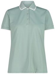 CMP Funkcyjna koszulka polo w kolorze zielonym rozmiar: 34. Zielone koszulki polo CMP, bez wzorów, bez kołnierzyka, bez ramiączek. Za 83.45 zł.
