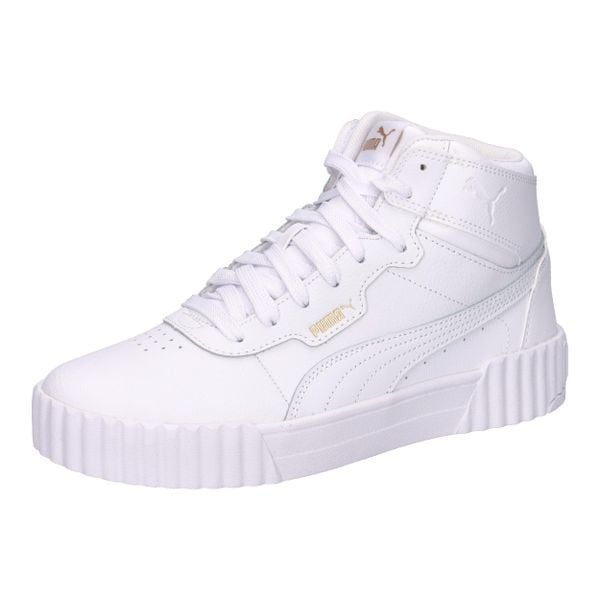 Puma Buty Carina 3.0 Mid 40145401. Białe obuwie sportowe Puma, z syntetyku, bez zapięcia. Za 254.99 zł.