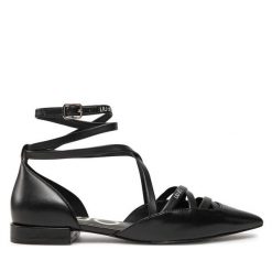 Baleriny Liu Jo. Czarne baleriny Liu Jo, bez wzorów, bez obcasa. Za 799.99 zł.