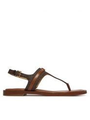 MICHAEL Michael Kors Sandały 40S6MAFS1B Brązowy. Brązowe sandały MICHAEL Michael Kors, bez wzorów, ze skóry, bez obcasa, na płaskiej podeszwie, bez zapięcia. Za 529.99 zł.