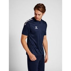 Koszulka Hummel Core Poly. Niebieskie bluzki Hummel, xl, bez wzorów, sportowe, bez kołnierzyka, bez ramiączek. Za 113.00 zł.