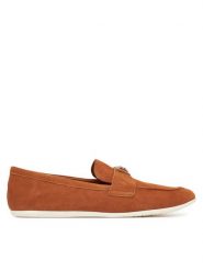 Guess Lordsy FLTBAY SUE14 Brązowy. Brązowe lordsy Guess, z aplikacjami, ze skóry, bez obcasa, bez zapięcia. Za 639.99 zł.