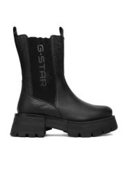 G-Star Raw Sztyblety CEO-WI16-525-03 Czarny. Czarne botki G-Star Raw, bez wzorów, ze skóry, bez obcasa, na płaskiej podeszwie, bez zapięcia. Za 399.99 zł.