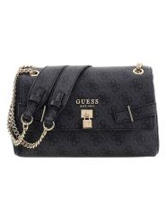 Guess Torebka w kolorze czarnym - 22 x 13 x 10 cm rozmiar: onesize. Czarne torby na ramię Guess, z aplikacjami, z materiału, na ramię, bez dodatków. Za 382.99 zł.