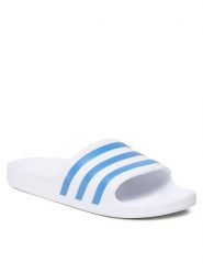 Adidas Klapki Adilette Aqua HP6295 Biały. Białe klapki Adidas, bez wzorów, z syntetyku, bez obcasa. Za 69.99 zł.