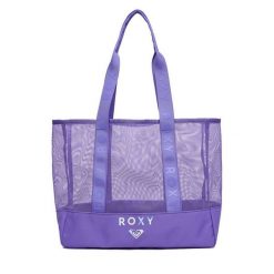 Torebka Roxy. Fioletowe shopper Roxy, bez wzorów, bez dodatków. Za 99.99 zł.