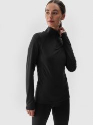 4F Bielizna termiczna drapana (góra) damska - czarna L. Czarna bielizna sportowa 4f, l, bez wzorów, z dzianiny. Za 169.99 zł.