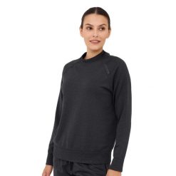 Bluza damska wełniana Brubeck OUTDOOR MERINO. Szare bluzy Brubeck, l, bez wzorów, z elastanu, bez kaptura. Za 249.00 zł.