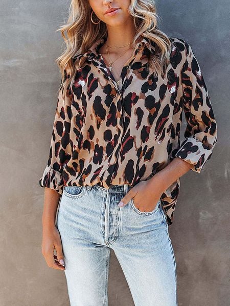 Milan Kiss Bluzka w kolorze jasnobrązowo-czarnym rozmiar: L. Brązowe bluzki Milan Kiss, l, bez wzorów, bez kołnierzyka, bez ramiączek. Za 147.91 zł.