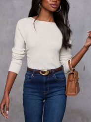 Milan Kiss Koszulka w kolorze kremowym rozmiar: L. Brązowe bluzki Milan Kiss, l, bez wzorów, bez kołnierzyka, bez ramiączek. Za 126.99 zł.