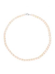 Mitzuko Naszyjnik perłowy w kolorze jasnoróżowym - dł. 40 cm rozmiar: onesize. Różowe naszyjniki Mitzuko, z perłą, srebrne. Za 260.99 zł.
