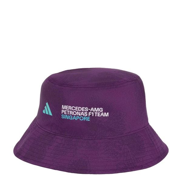 KAPELUSZ TYPU BUCKET MERCEDES-AMG PETRONAS FORMULA 1 TEAM VANDA BLOOM. Fioletowe kapelusze Adidas, bez wzorów, z materiału. Za 149.00 zł.
