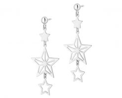 Kolczyki srebrne - gwiazdy. Szare kolczyki Apart, srebrne. Za 199.00 zł.