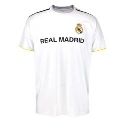 Koszulka kibica Realu Madryt 25-26, replika. Białe bluzki REAL MADRID, bez wzorów, sportowe, bez kołnierzyka, bez ramiączek. W wyprzedaży za 164.37 zł.