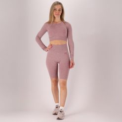 Damski top sportowy Długie rękawy. Czerwone koszulki sportowe XTREME, bez wzorów, z elastanu, bez ramiączek, na fitness i siłownię. Za 151.79 zł.