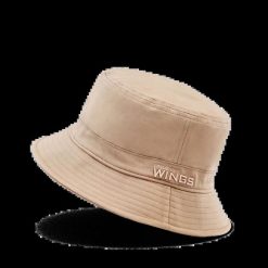 Bucket Hat WINGS UNLEASH bawełniany kapelusz BEIGE. Brązowe kapelusze Wings, bez wzorów, z bawełny. Za 49.90 zł.