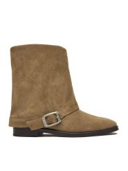 G-Star Raw Botki EO-UMIT-LT24198D-601 Beżowy. Brązowe botki G-Star Raw, bez wzorów, ze skóry, bez obcasa, na płaskiej podeszwie, bez zapięcia. Za 549.99 zł.