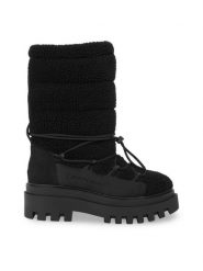 Calvin Klein Jeans Śniegowce Flatform Snow Boot Sherpa Wn YW0YW01195 Czarny. Czarne trapery i śniegowce Calvin Klein Jeans, z jeansu. Za 1,169.00 zł.