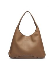 Tommy Hilfiger Torebka Th Everyday Hobo AW0AW19187 Beżowy. Brązowe torebki klasyczne TOMMY HILFIGER, bez wzorów, ze skóry, bez dodatków. Za 569.99 zł.
