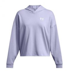 Damska bluza oversize z kapturem Under Armour Rival Terry. Białe bluzy Under Armour, m, bez wzorów, z kapturem. Za 276.50 zł.