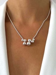 Eclat d'Argent Srebrny naszyjnik z elementem ozdobnym - dł. 40 cm rozmiar: onesize. Szare naszyjniki Eclat d'Argent, srebrne. Za 353.95 zł.