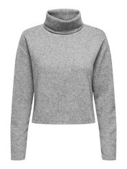 ONLY Golf w kolorze szarym rozmiar: XL. Szare golfy Only, xl, bez wzorów, ze splotem, bez ramiączek. Za 74.95 zł.