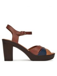 Lasocki Sandały CEO-EST-2025N-16 Brązowy. Brązowe sandały Lasocki, bez wzorów, ze skóry, bez obcasa, na słupku, bez zapięcia. Za 169.99 zł.