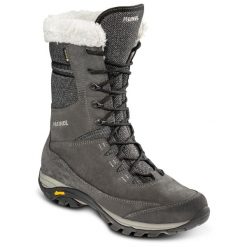 Buty zimowe damskie Meindl Fontanella Lady II GTX z membraną Gore-Tex. Szare trekkingi Meindl, z gore-texu, przed kolano, trekkingowe. Za 1,104.15 zł.