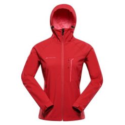 Kurtka softshell damska Alpine Pro Esprita. Czerwone kurtki sportowe Alpine Pro, l, bez wzorów, z softshellu, bez kaptura, trekkingowe. W wyprzedaży za 299.00 zł.