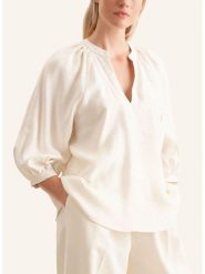 Seidensticker Bluzka w kolorze kremowym rozmiar: 42. Brązowe bluzki Seidensticker, bez wzorów, bez kołnierzyka, bez ramiączek. Za 192.79 zł.