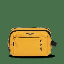 WINGS Kosmetyczka podróżna ROOK yellow. Żółte kufry i kosmetyczki Wings, bez wzorów, z materiału, duże, bez dodatków. Za 89.90 zł.